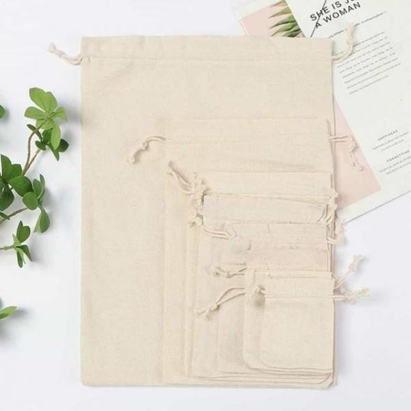 린넨 파우치 12x15cm 빈티지소품 커피마대