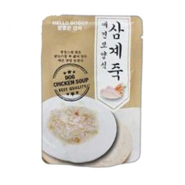 강아지 습식 간식 삼계 북어죽 80g 1P 파우치 스낵