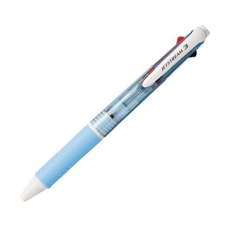 미쯔비시)제트스트림 3색볼펜(SXE3-400/0.7mm/하늘)
