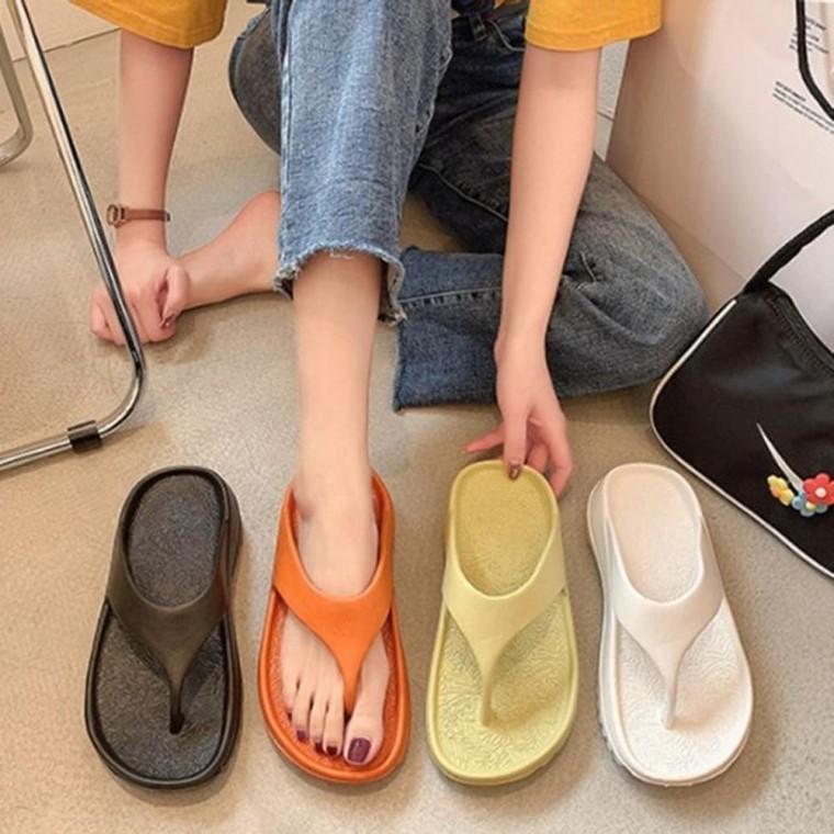 남녀공용 4컬러 초경량 조리 쿠션 커플 플립플랍 커플조리 키높이 남성조리