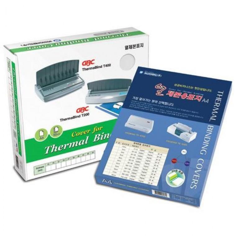 열제본표지(10mm)투명/백색-50장