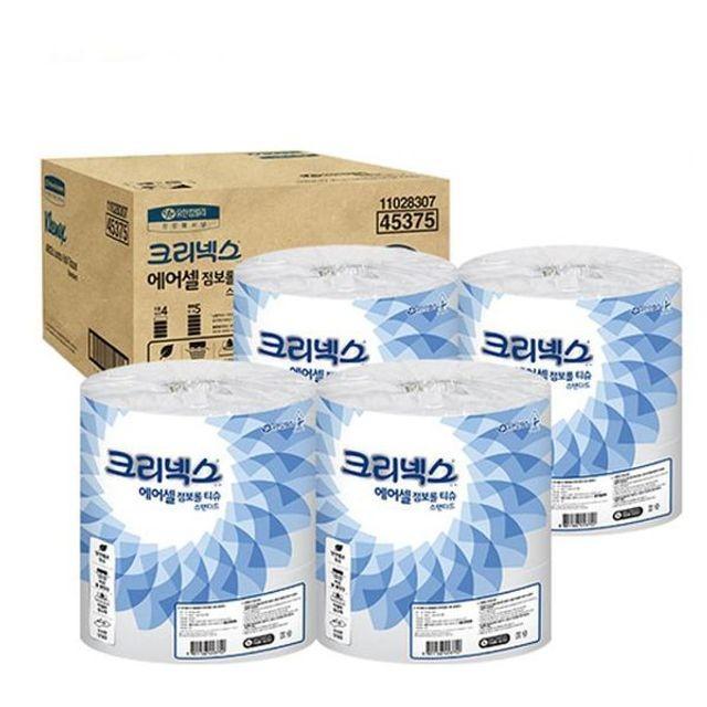 크리넥스 점보롤 화장지 업소용 휴지 R180 3롤x4백 대용량 핸드