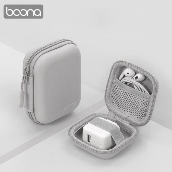 BOONA EVA 디지털 이어폰  충전기 데이터케이블 U디스크 U실드 하드 쉘 보호 파우치 3사이즈