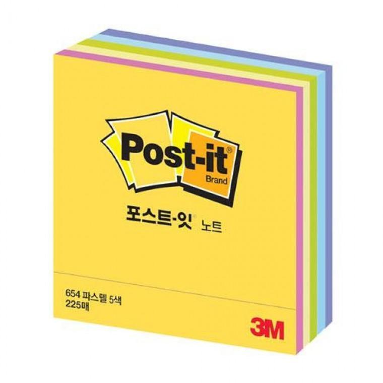 3M)포스트-잇(CT-33/파스텔/76x76mm)