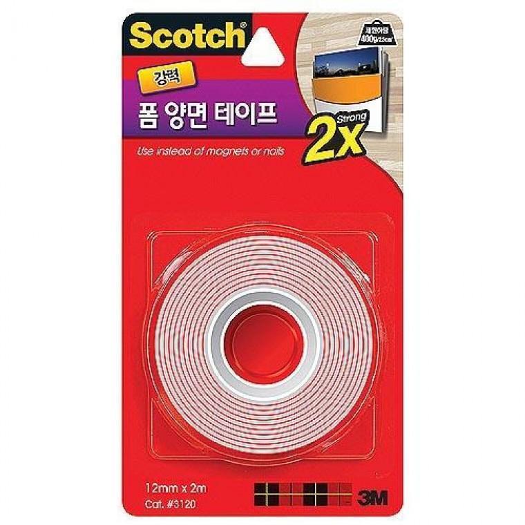 3M)폼양면테이프(3120/12mmx2m/강력)