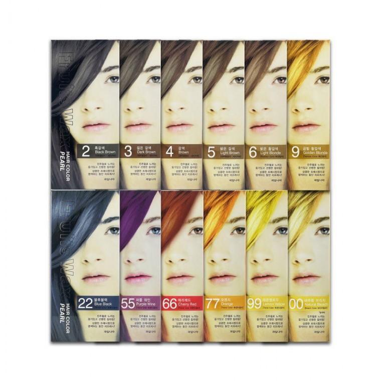 과일나라 후루츠왁스 헤어칼라 염색약 12종