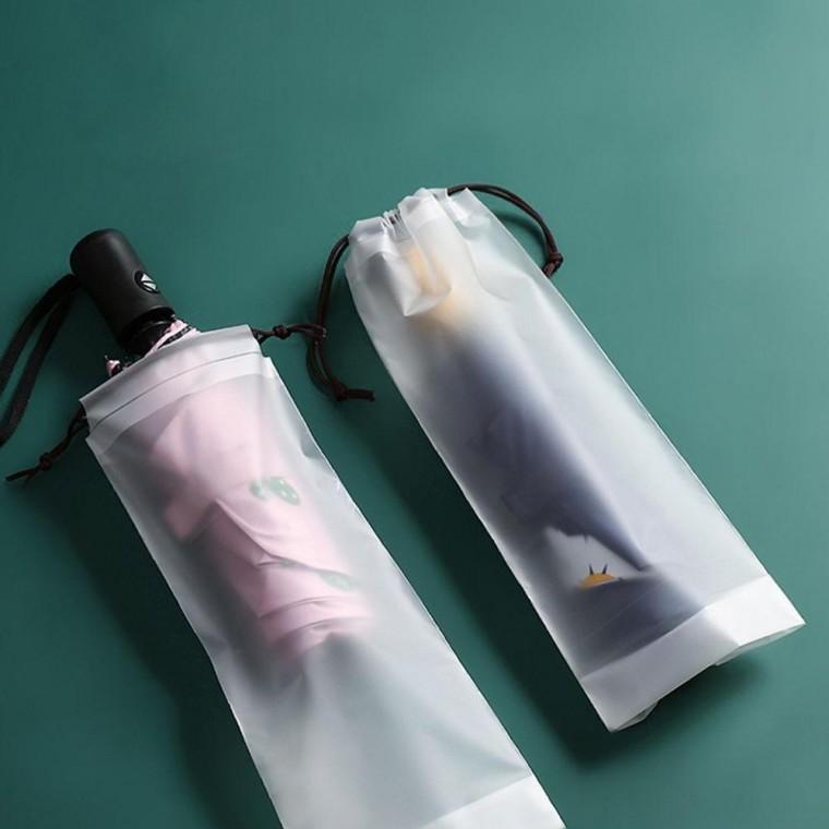 파우치 반투명 3단자동 우산 초경량우양산 방수 커버