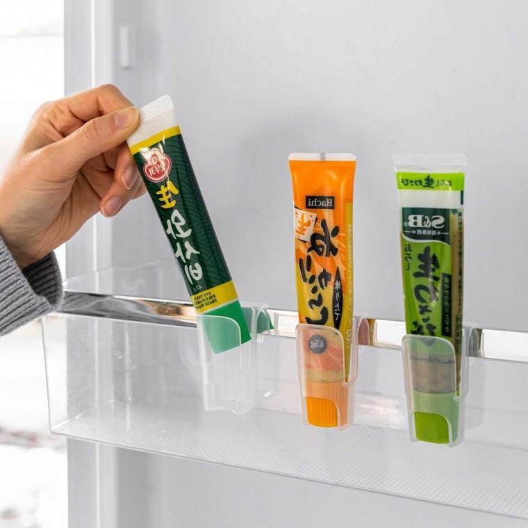 클립형 도어 수납 양념 정리통 미니 보관용기 소스정리홀더 냉장고