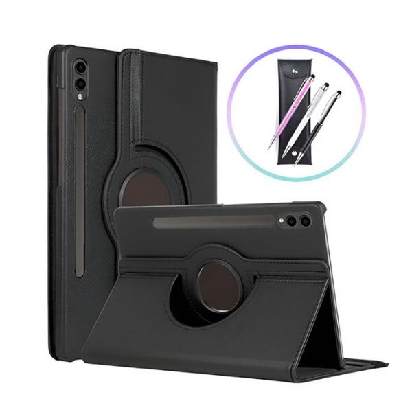 갤럭시탭A 8.0 2019 회전 레더 케이스+크리스탈 펜+펜 파우치