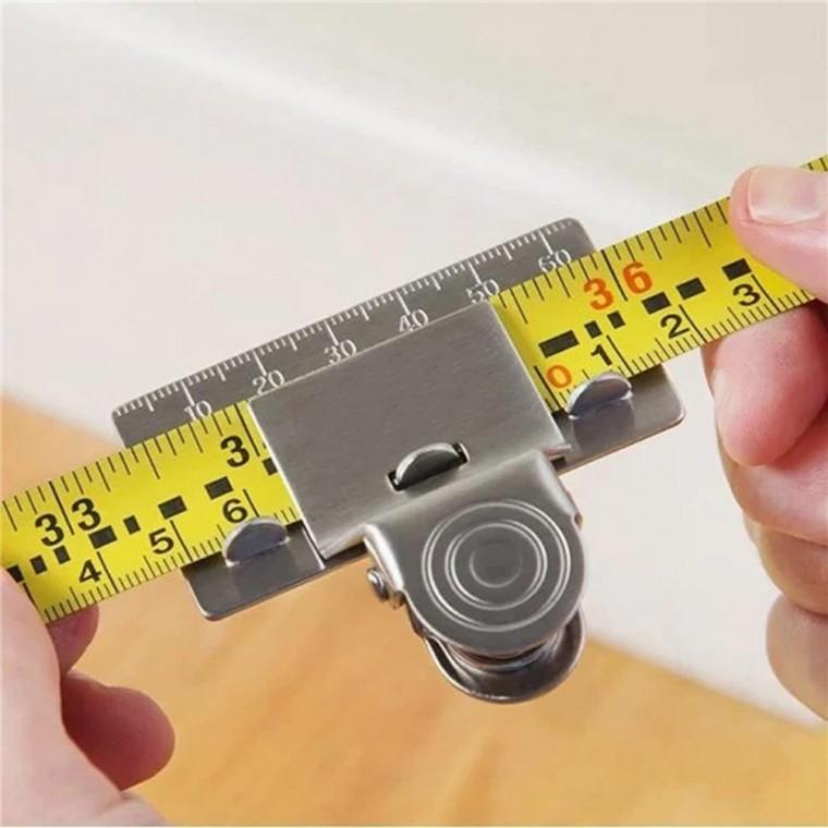 DIY 목공 코너 치수 재기 클램프 줄자 클립