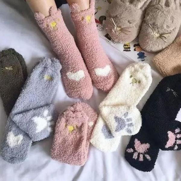 임산부 롱 수면양말 여성 덧신 양말 5P