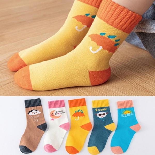 유아 아동양말 4계절양말 해와달 중목양말 5족