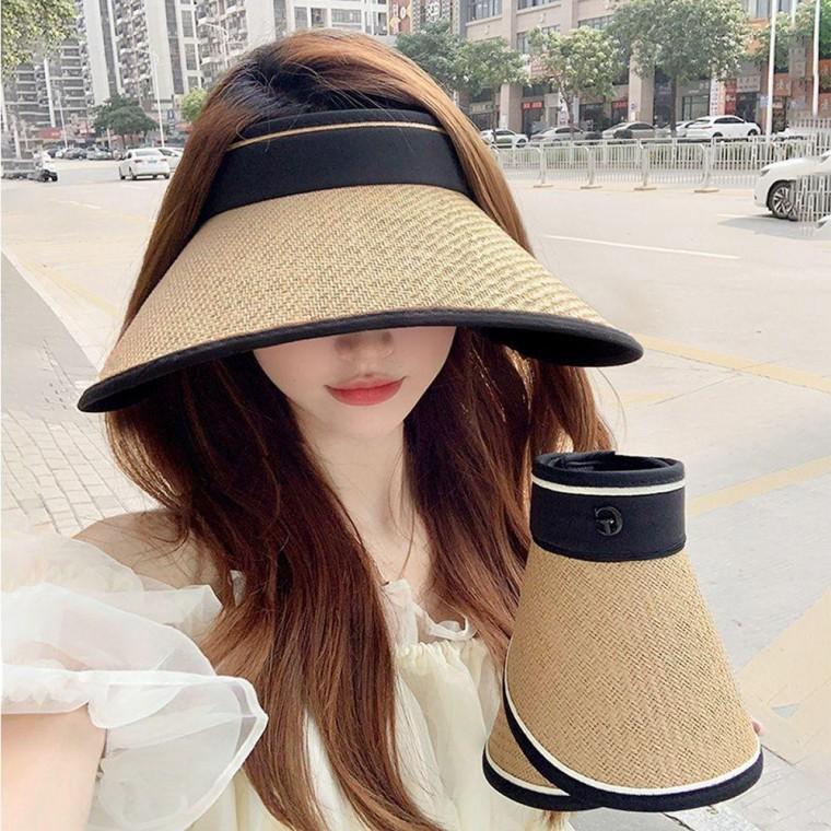 썬햇 시원한 썬캡 라탄 돌돌이 차단 여름 자외선