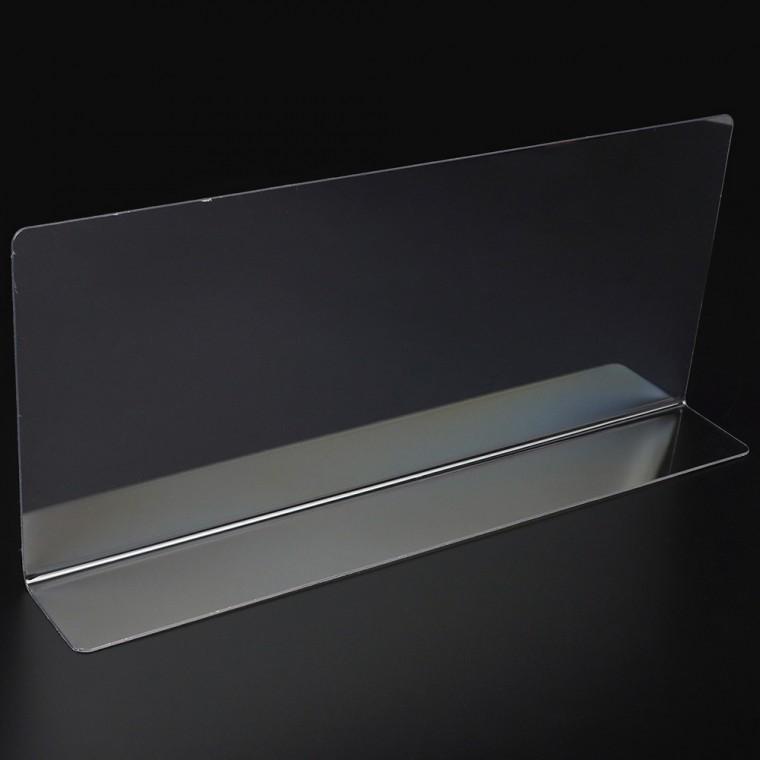 L형 투명 칸막이 28x12cm 1P 일반형 투명칸막이진열대 제품진열대 상품분리칸막이 소품진열 디피용진열