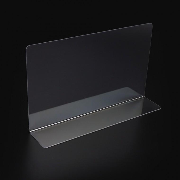 L형 투명 칸막이 20x12cm 1P 일반형 투명칸막이진열대 제품진열대 상품분리칸막이 소품진열 디피용진열