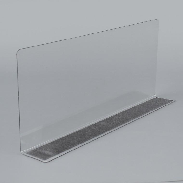 L형 투명 칸막이 28x12cm 1P 자석형 투명칸막이진열대 제품진열대 상품분리칸막이 소품진열 디피용진열