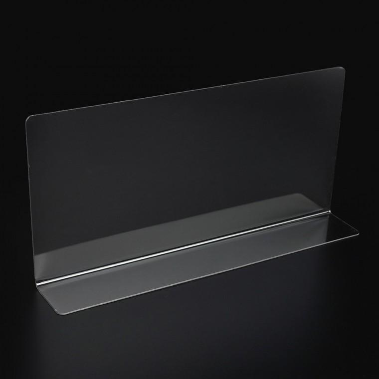 L형 투명 칸막이 25x12cm 1P 일반형 투명칸막이진열대 제품진열대 제품분리칸막이 소품진열 디피용진열