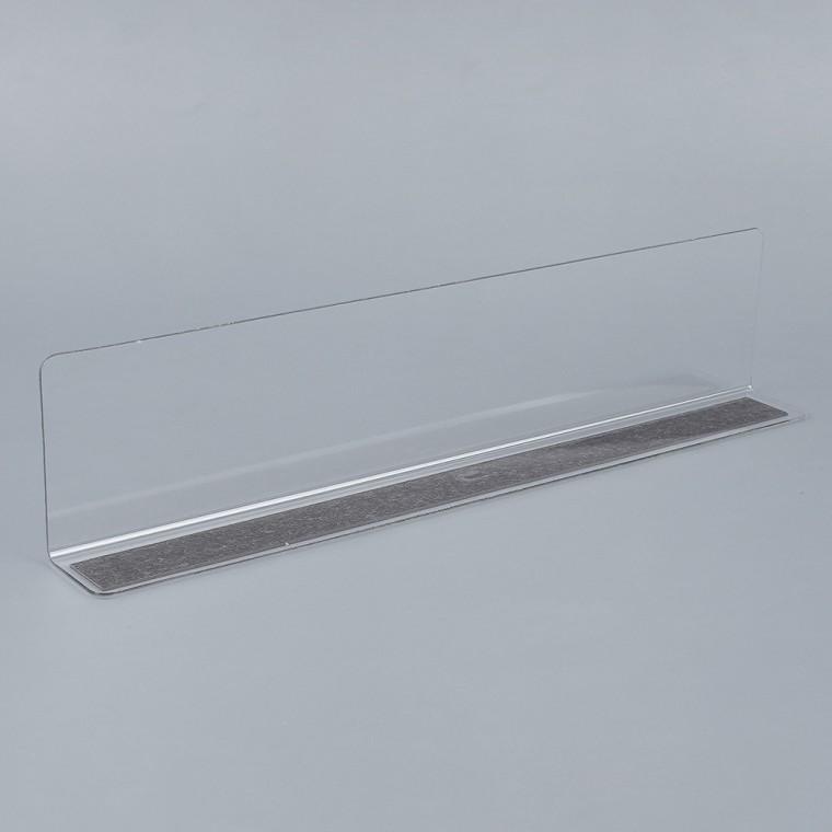 L형 투명 칸막이 28x6cm 1P 자석형 투명칸막이진열대 제품진열대 상품분리칸막이 소품진열 디피용진열