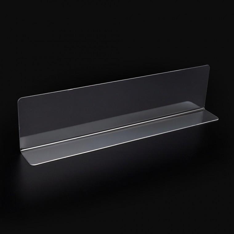 L형 투명 칸막이 25x6cm 1P 일반형 투명칸막이진열대 제품진열대 상품분리칸막이 소품진열 디피용진열