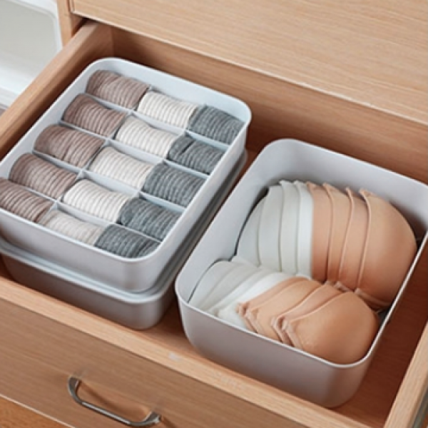 속옷 양말 정리함 옷장수납 정리 3칼러