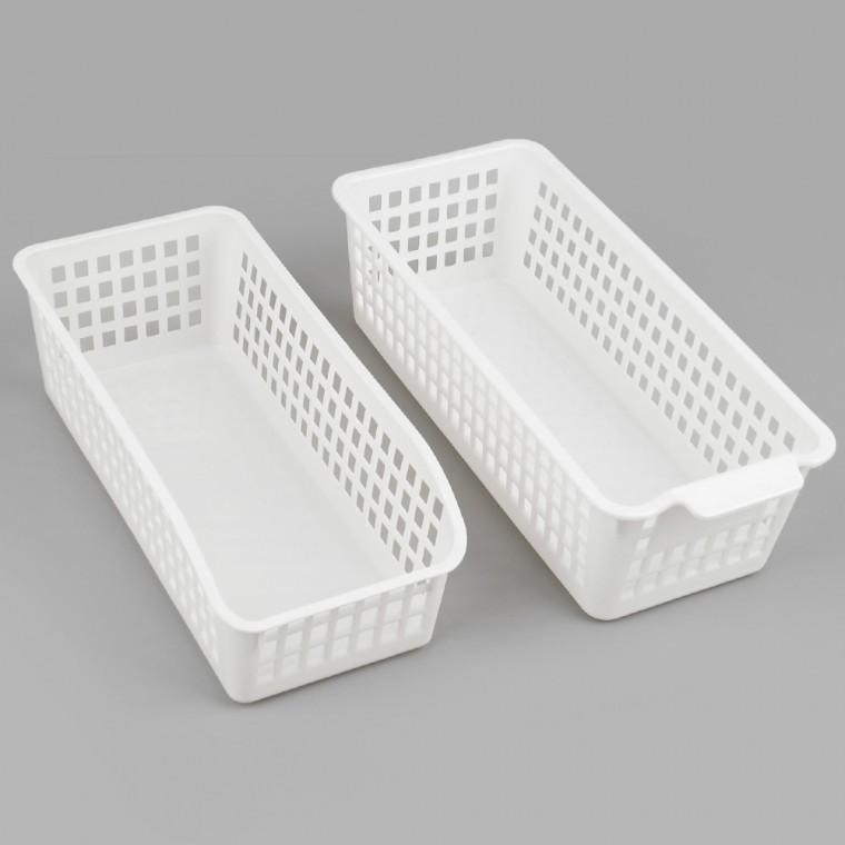 양손잡이 직사각 화이트 수납함 손잡이수납함 다용도수납함 바스켓정리함 다용도정리함.소품정리함 보관함