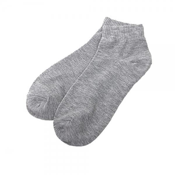 남자 HE1051 무지 단목양말 회색 1켤레