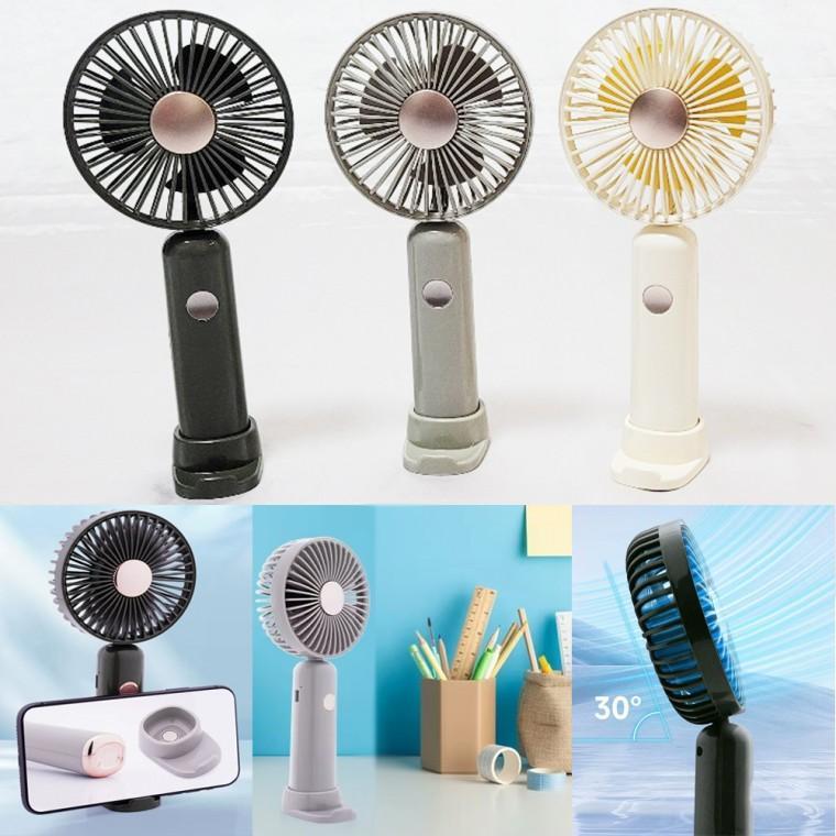 6단 강풍 스마트폰 거치대 휴대용 미니선풍기 USB손선풍기 스탠드 무선선풍기 손풍기 기프트 인쇄 판촉물