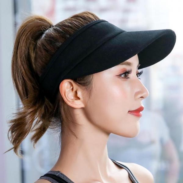 야외 햇빛 피하는 스포츠 썬캡 무지 챙모자