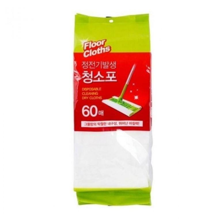 정전기 60매 청소포 일회용 바닥청소 걸레