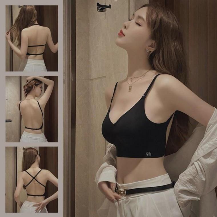 브라탑 나시 백리스 등파인브라 심리스