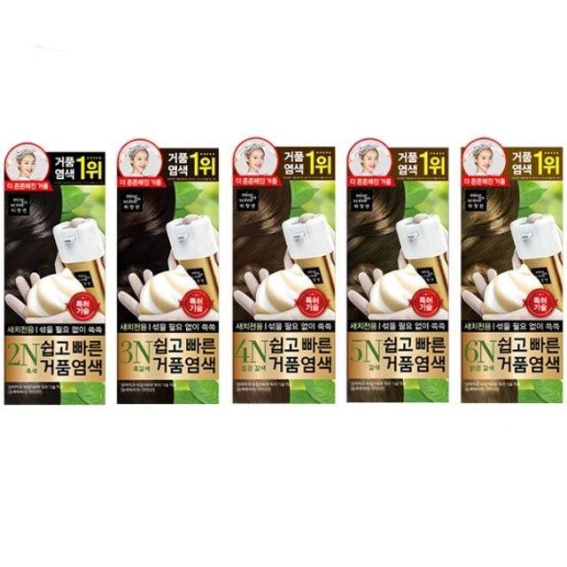 염색약 새치 쉬운 전용 흰머리 순수 버블 미용실 세치 칼라 컬러 미쟝센 가정용 거품