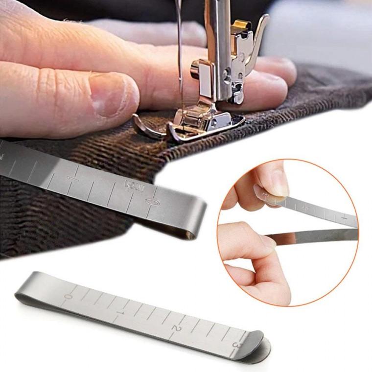쏘잉클립 금속 바느질 크림핑 클립 눈금자 DIY 스티칭