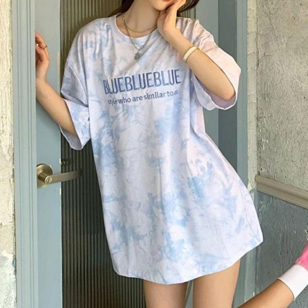 오버핏 여자 반팔 티셔츠 박스티 여름 데일리 데이트