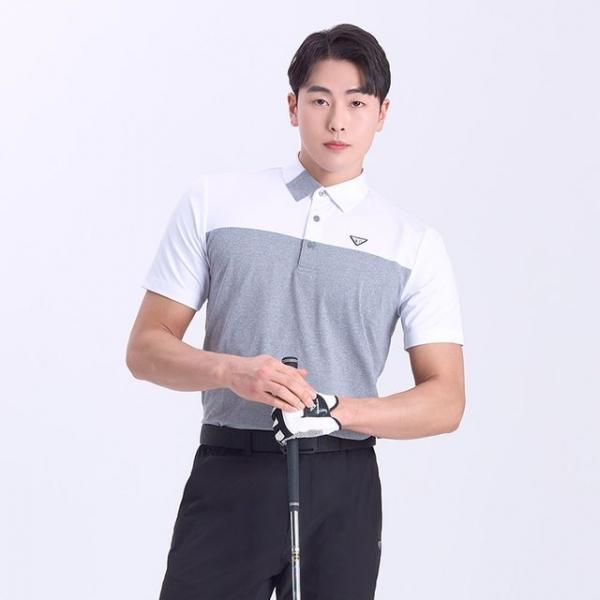 다운블로우_DBS2HG 5102M_골프포인트카라반팔티셔츠