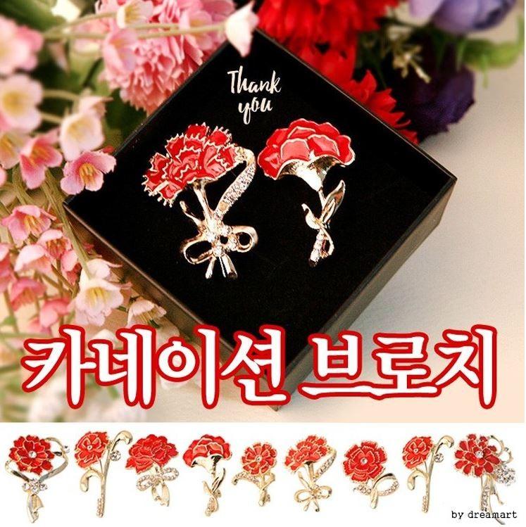 카네이션 브로치 모음전 최저가 / 어버이날 / 스승의날 / 부엉이 브로치 / 선생님 학교 병원 행사 선물