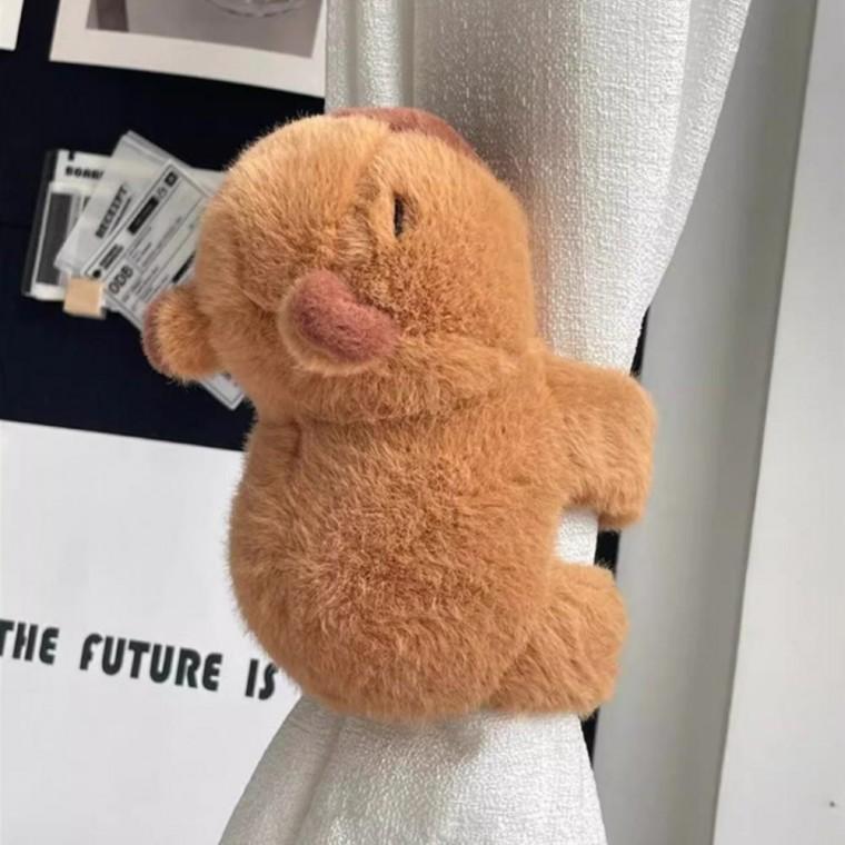 커텐집게인형 곰인형 카피바라팔찌 후사고리 커튼묶기