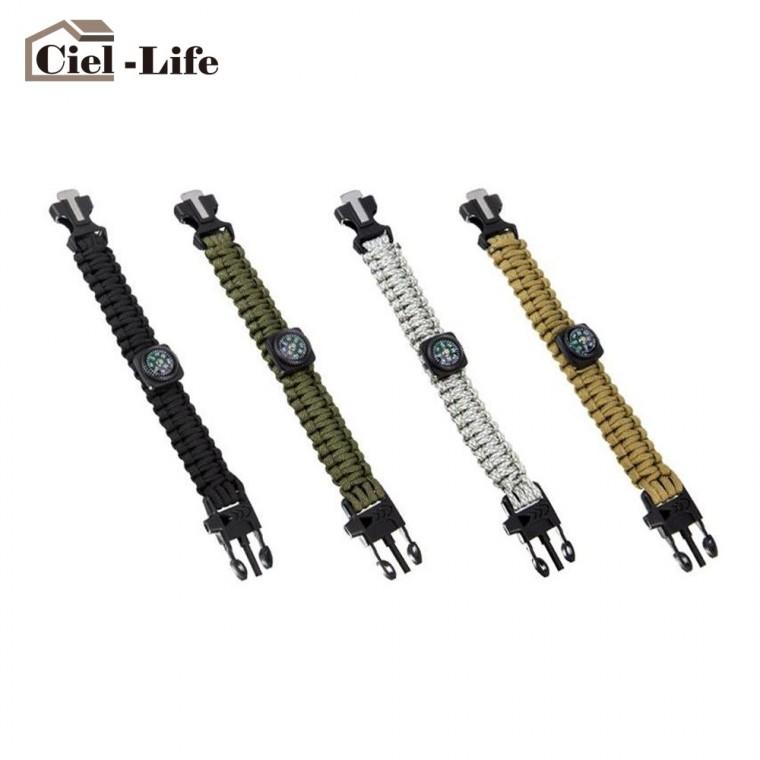 [에이틴오] Ciel Camp 생존팔찌 나침반 캠핑 등산