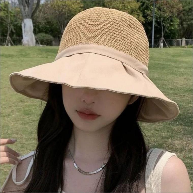 넓은챙 썬햇 모자 챙모자 왕골모자 자외선차단 햇빛가리개 모자 벙거지 버킷햇