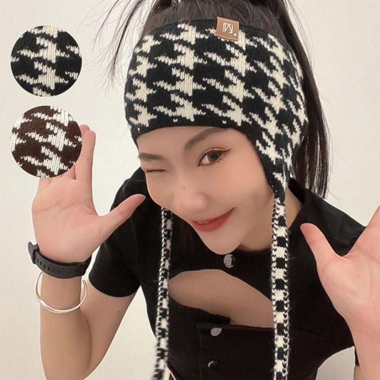 EA 하운드 헤어밴드 귀마개 니트 헤드밴드 스포츠 패션