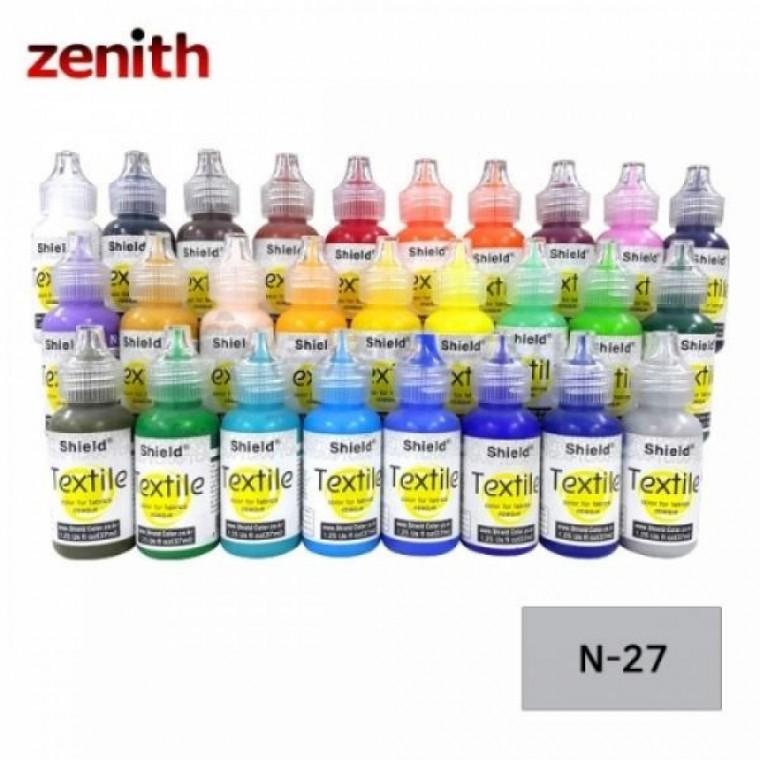 제니스 텍스타일 섬유전용물감 일반 N-27 FINE GREY 37ml