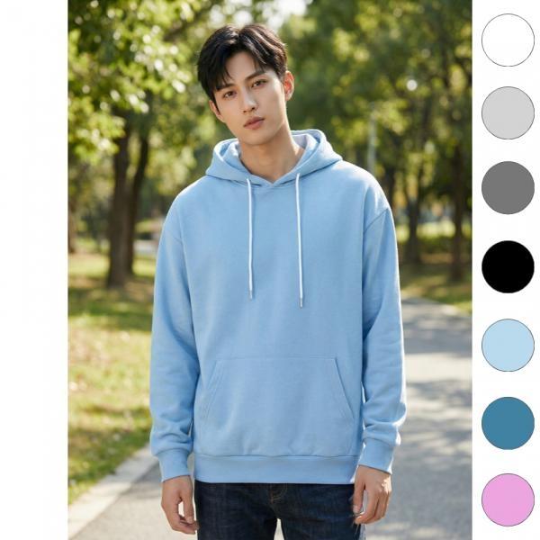 유니바운드 후드티 오버핏 커플티 단체복 루즈핏 캐주얼룩 무지 커스텀후드티 빅사이즈 단체티 단체제작