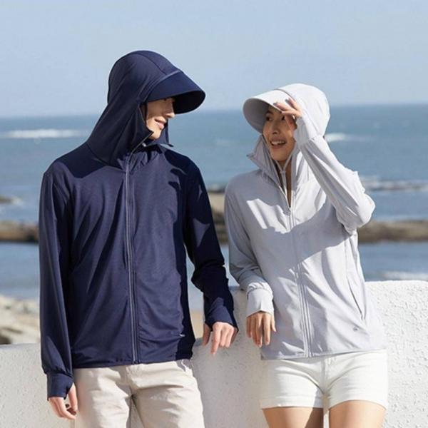 자외선차단 아이스쿨 후드 래쉬가드 수영복상의