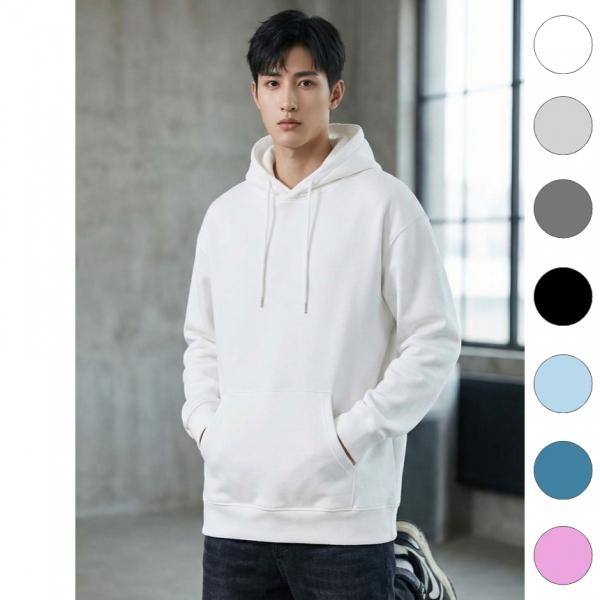 유니바운드 후드티 커플티 오버핏 단체복 루즈핏 캐주얼룩 무지 커스텀후드티 빅사이즈 단체티 단체제작