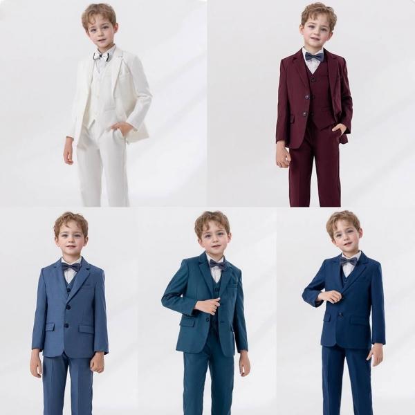 투버튼 클린컬러 정장 턱시도 풀세트(자켓 양장조끼