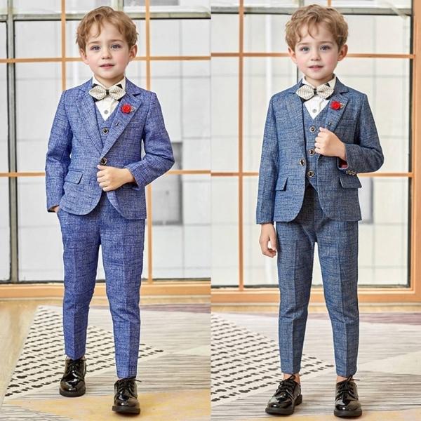 제우스 싱글버튼 트위드 정장 턱시도 풀세트(자켓 양