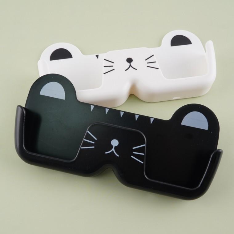 고양이 안경 보관함 욕실 차량 침실 접착식 벽걸이 거치대 수납
