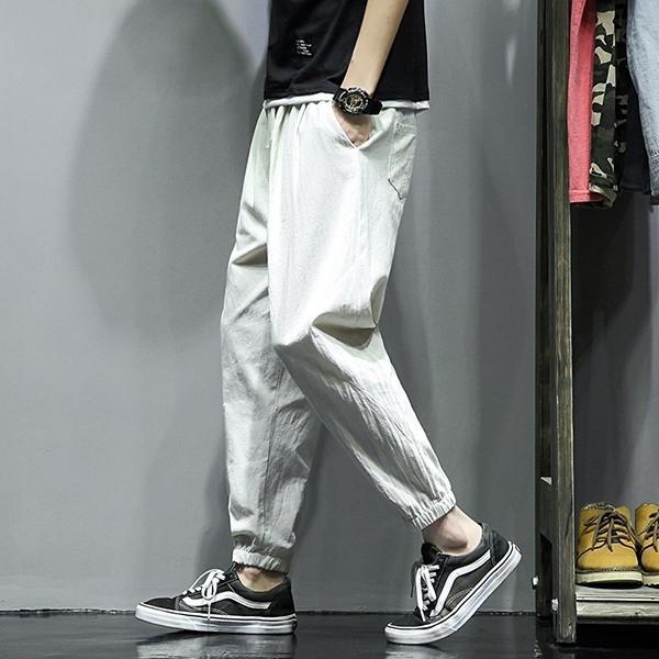 남성 허리밴딩 배기 5컬러 린넨 조거팬츠 IS-PA31