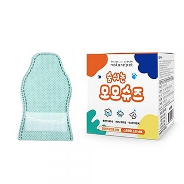 모모 강아지신발 숨쉬는 모모슈즈 (민트) (48매입) (소형) 산책 애견슈즈