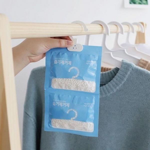 장마철 옷장 서랍장 신발 습기 제거 옷걸이형 국산 제습제 제거제 제습기 물먹는 하마