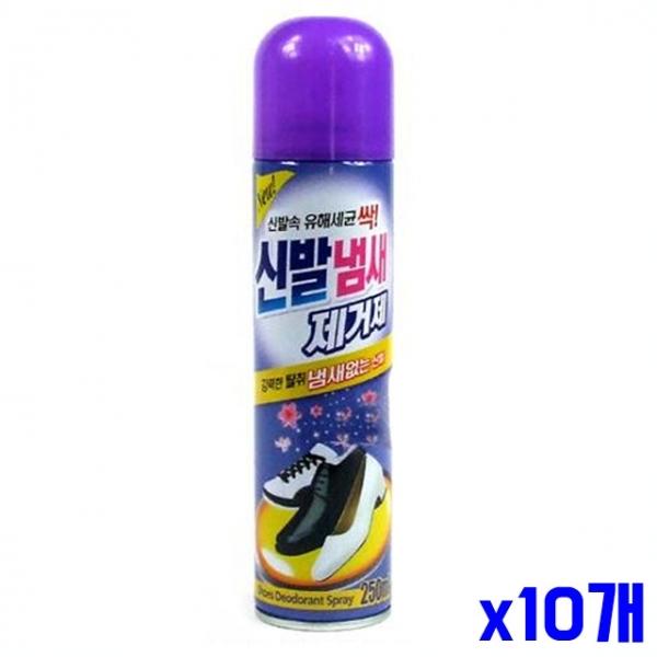 간편탈취 신발 냄세제거제 250ml x10개